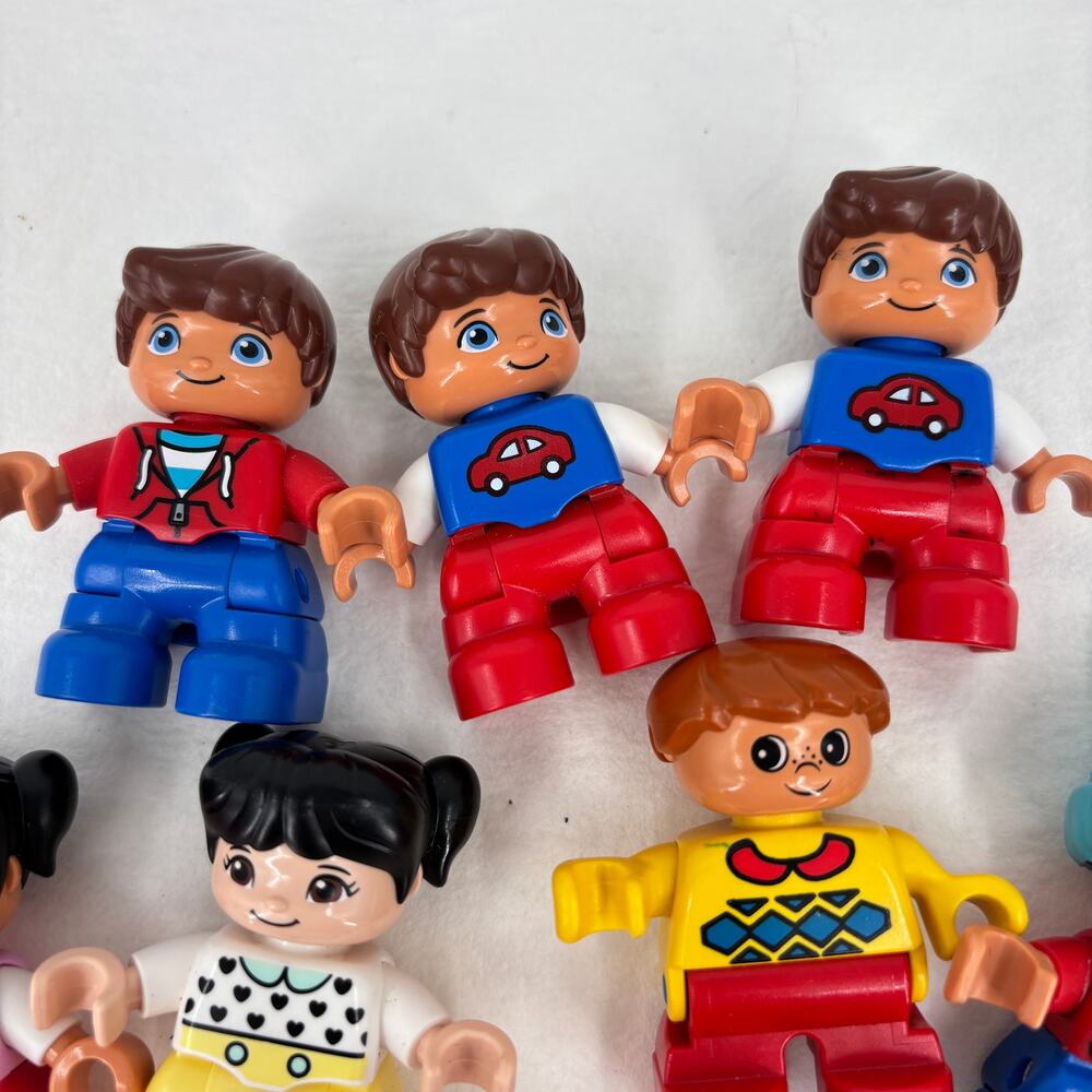 Lego Duplo Mini Toddler Figures Lot of 10 Girls Boys Variety Minifigures Blocks - Picture 2 of 8